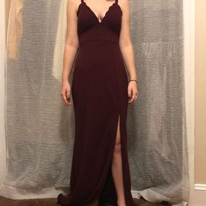 Burgundy Prom dress